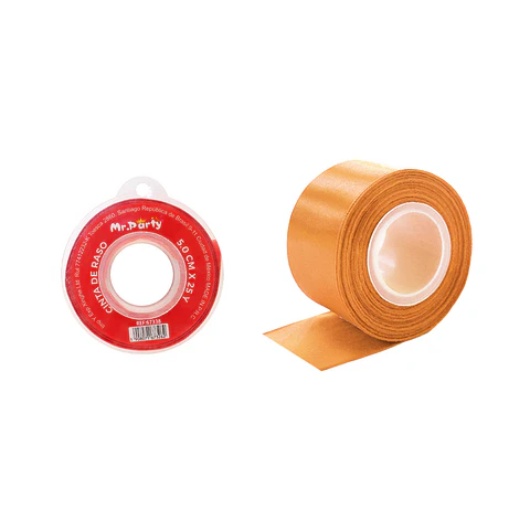 Cinta de raso 5cm*25Y naranja