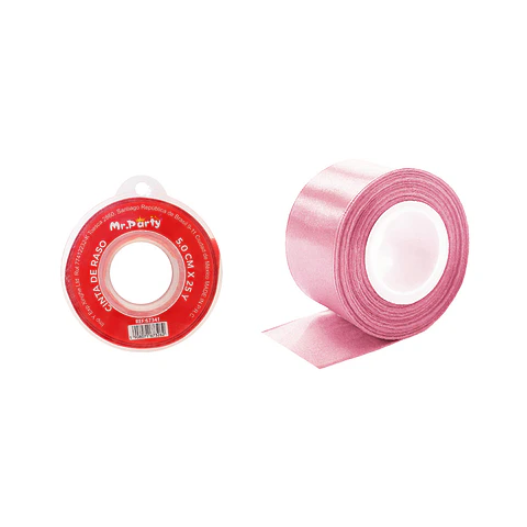 Cinta de raso 5cm*25Y rosado