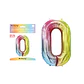 Globo metálico multicolor 40cm número 0 - Miniatura 1