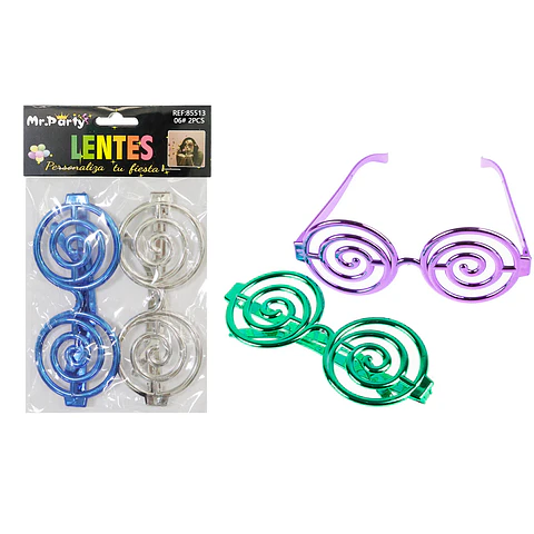 Lentes para fiestas color aleatorio 2pcs