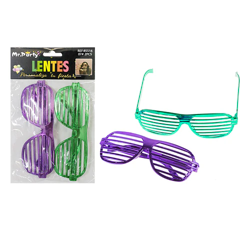 Lentes para fiestas color aleatorio 2pcs