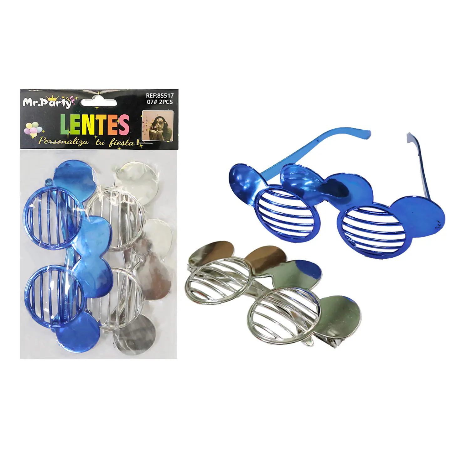 Lentes mickey para fiestas color aleatorio 2pcs 1