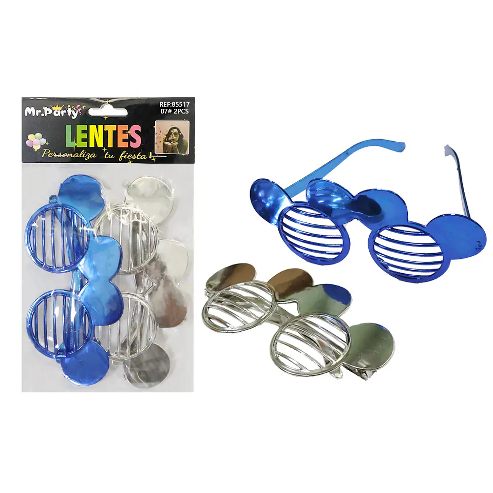 Lentes mickey para fiestas color aleatorio 2pcs 1
