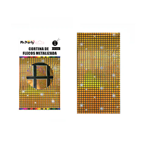 Cortina de cuadrícula disco 1*2M oro rosado