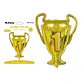 Globo metalizado trofeo dorado 82*62cm - Miniatura 1