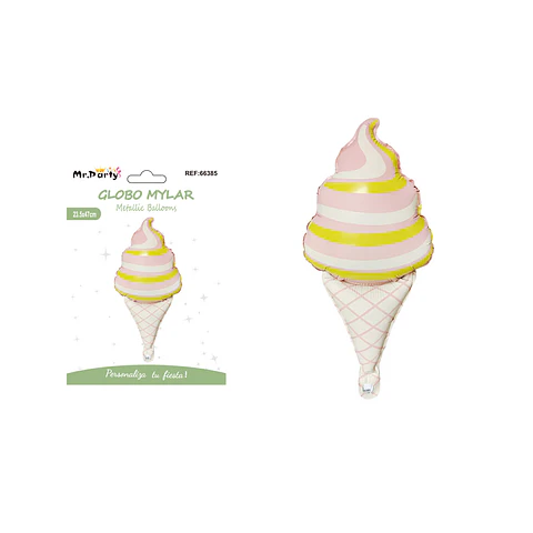 Globo metálico paleta estilo ins helado 23.5*47cm
