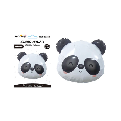 Globo metálico panda 52*56cm