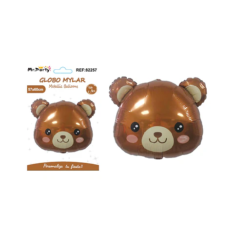 Globo metálico oso 57*60cm
