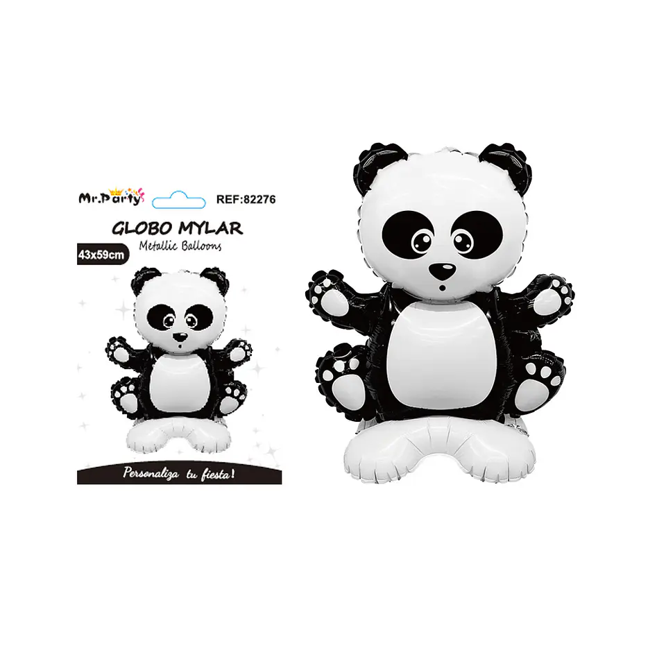 Globo metálico panda 43*59cm 1