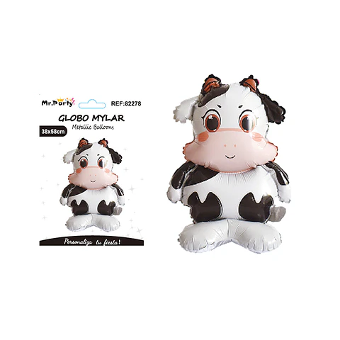 Globo metálico vaca 38*58cm