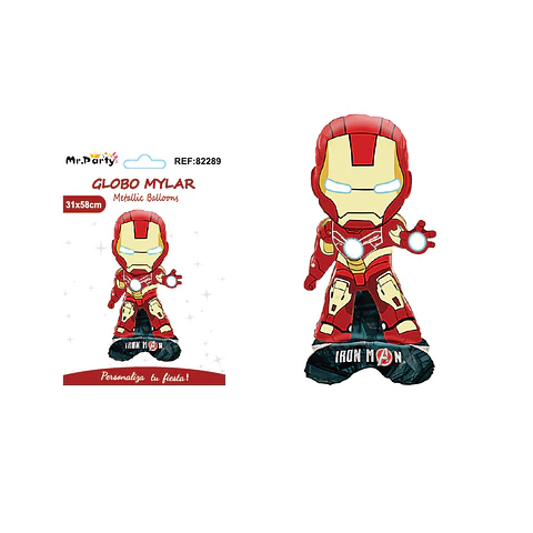 Globo metálico Iron Man 31*58cm