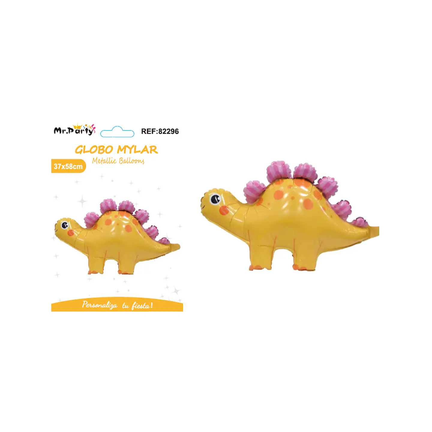 Globo metálico dinosaurio 37*58cm 1