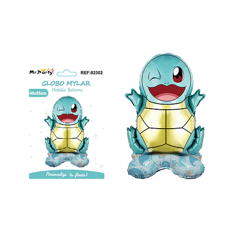 Globo metálico pokemon Squirtle 40*55cm