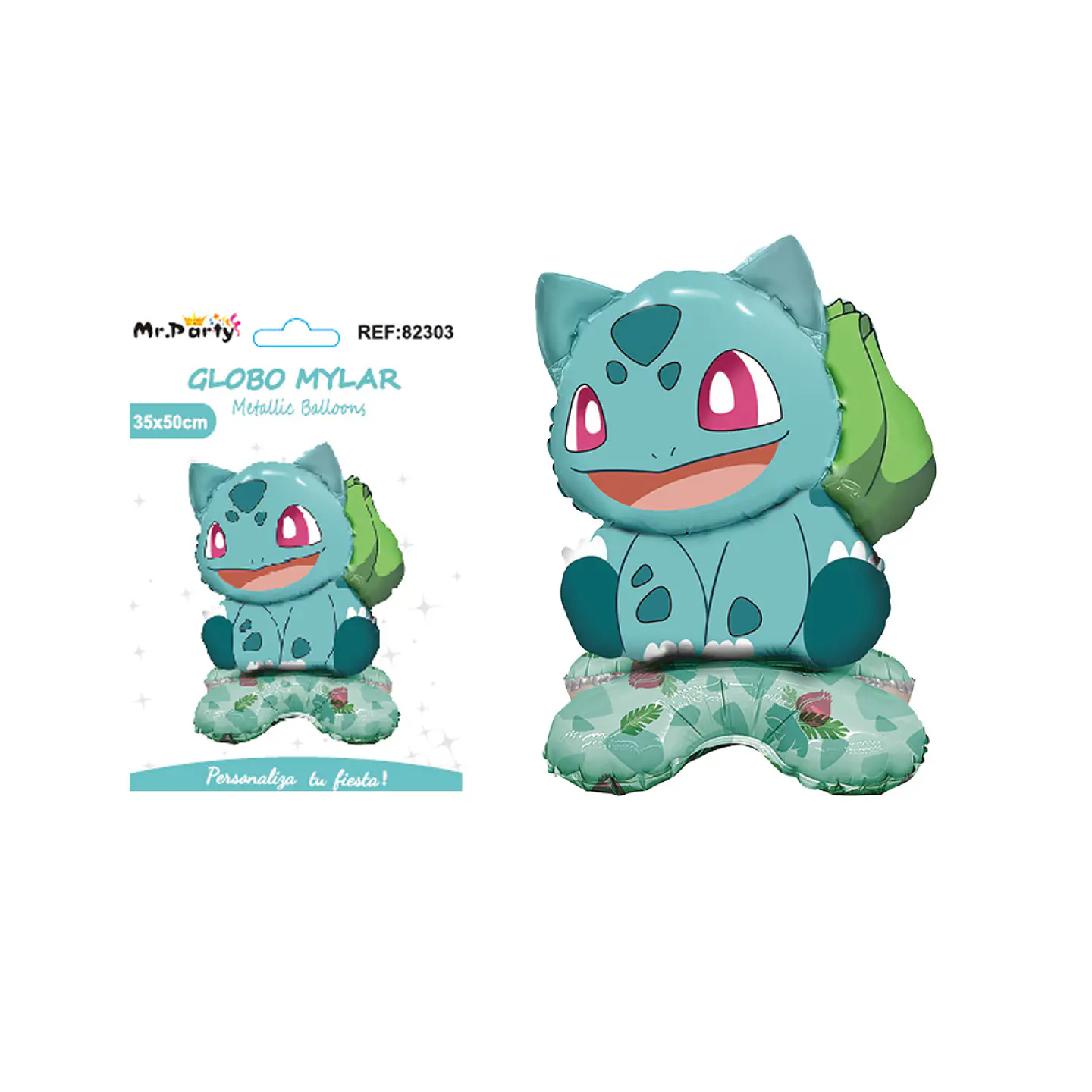 Globo metálico pokemon Bulbasaur 35*50cm 1