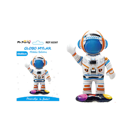 Globo metálico astronauta 69*49cm