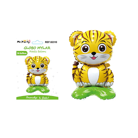 Globo metálico tigre 59*38.5cm