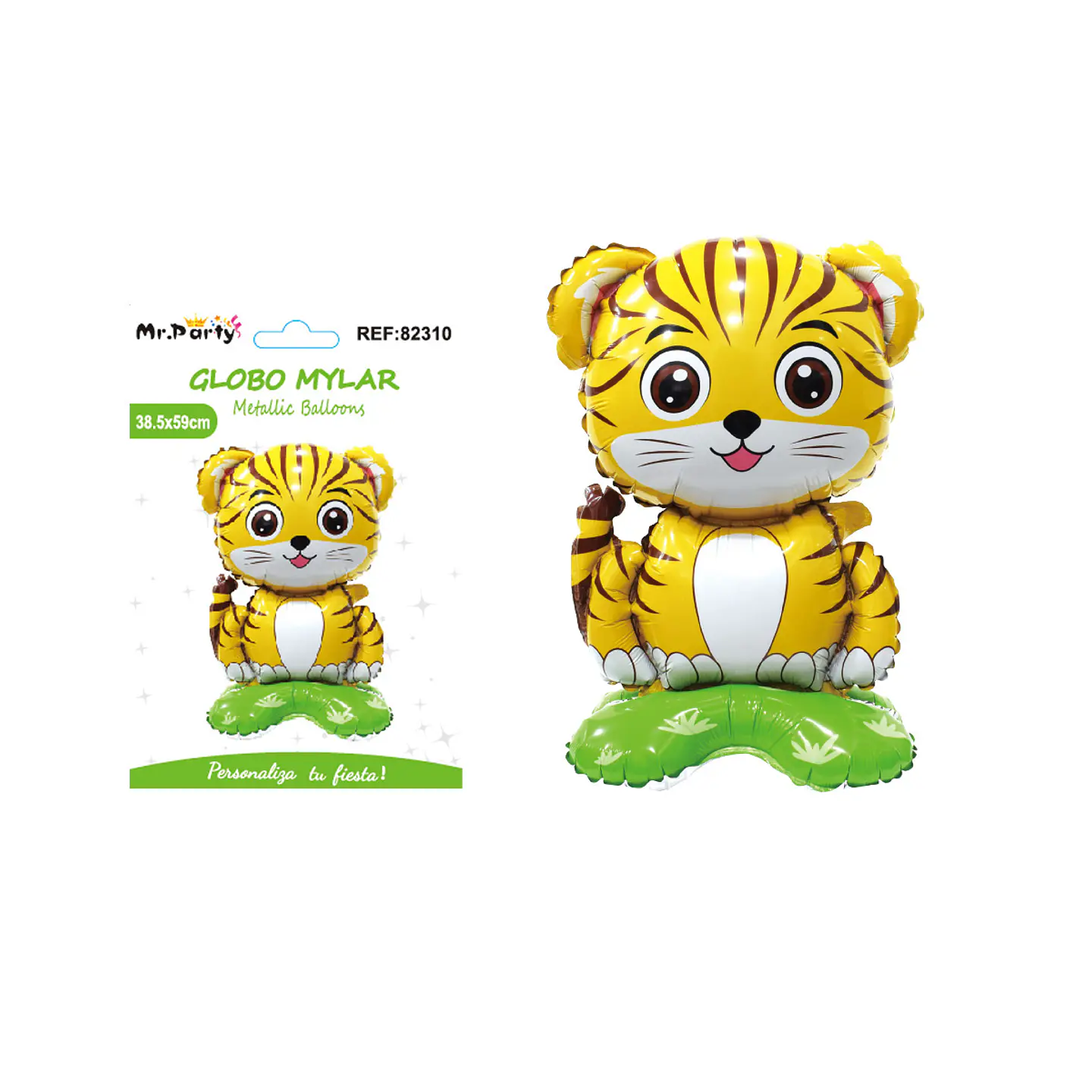 Globo metálico tigre 59*38.5cm 1