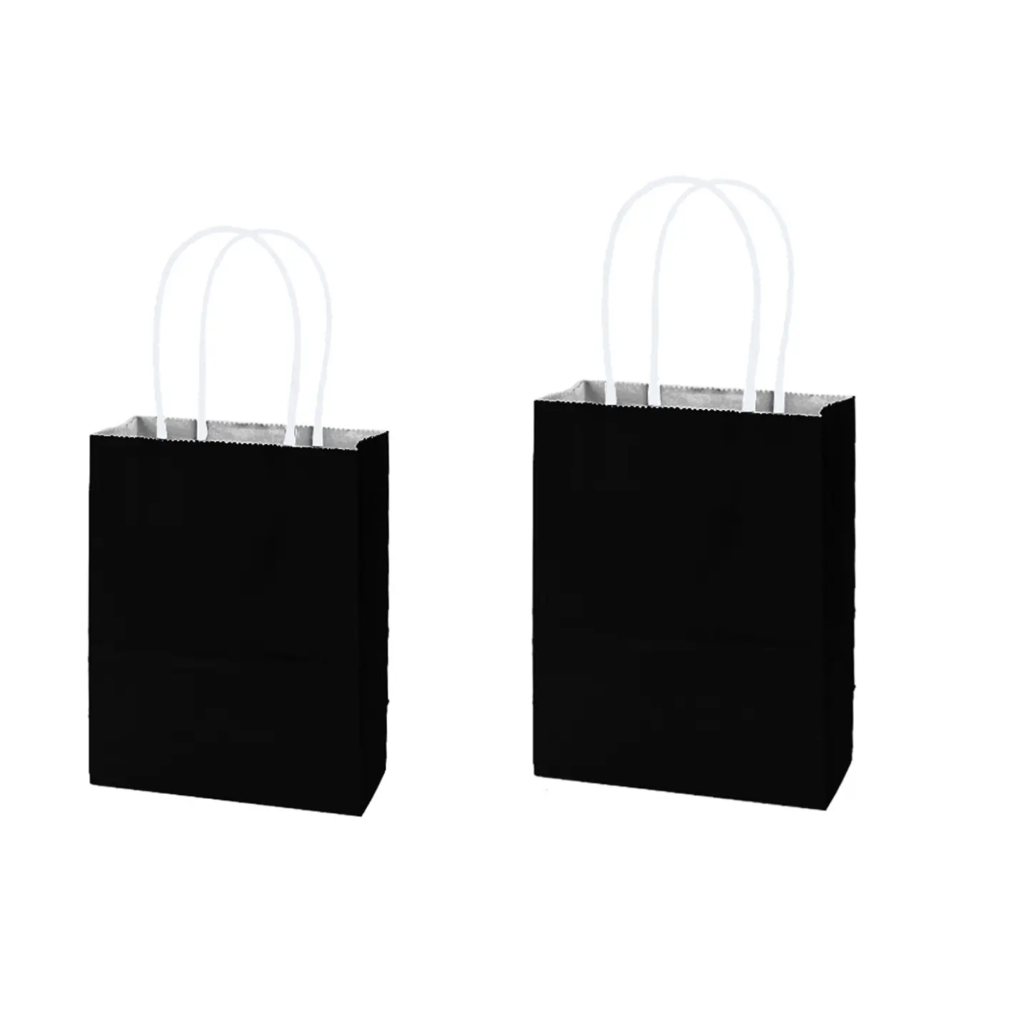 Bolsa de papel kraft pequeña negro 15*21*8cm 12pcs 1