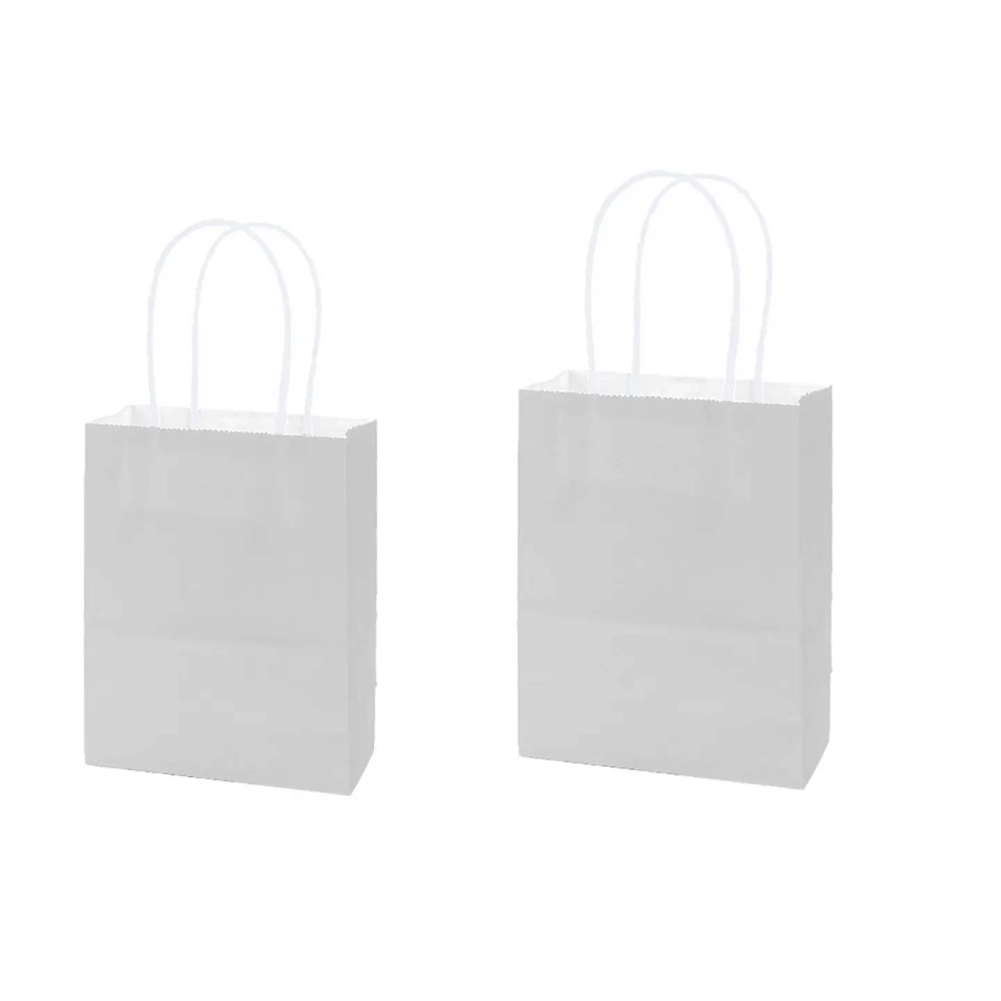 Bolsa de papel kraft pequeña plateado 15*21*8cm 12pcs 1