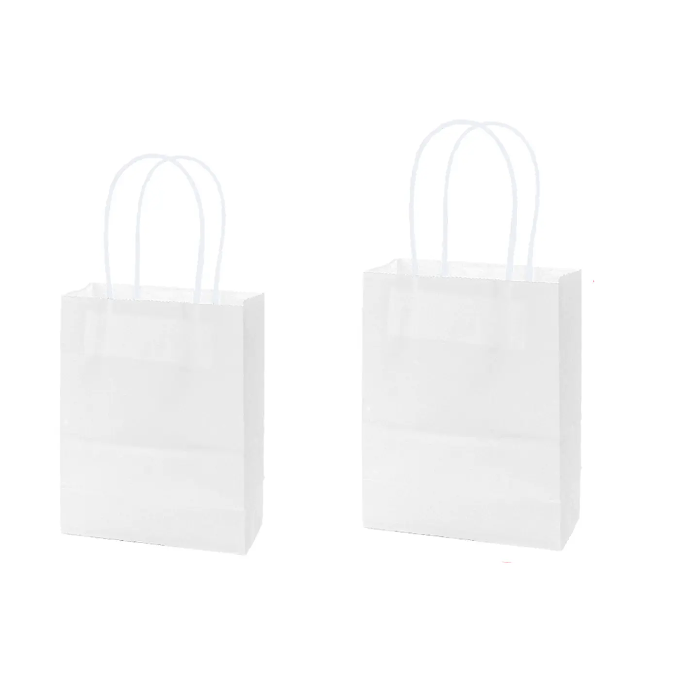 Bolsa de papel kraft pequeña blanco 15*21*8cm 12pcs 1