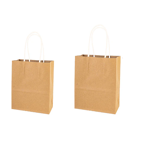 Bolsa de papel kraft pequeña color natural 15*21*8cm 12pcs