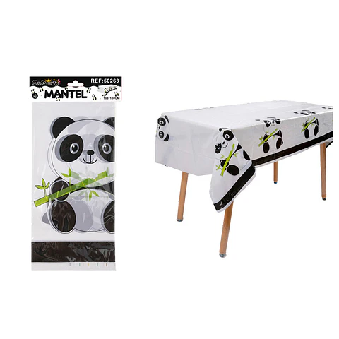 Mantel plástico panda 108*180cm