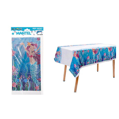 Mantel plástico sirena 108*180cm