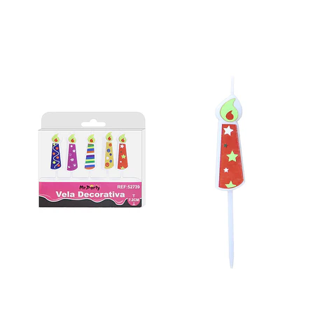 Velas decorativa 7.2cm 5pcs