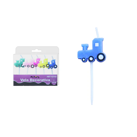 Vela de locomotora 6.5cm 5pcs