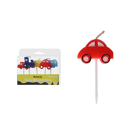 Vela de autos 6cm 5pcs