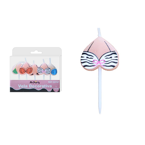Vela de sujetador 6.5cm 5pcs