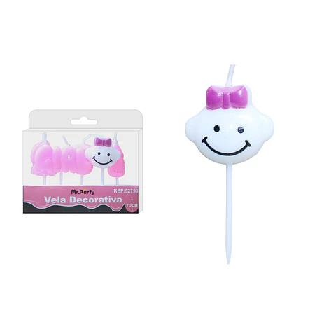 Vela de niña GIRL 7.2cm 5pcs