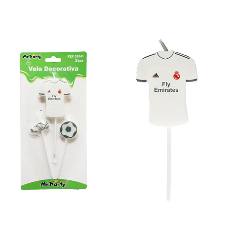 Vela de fútbol 12cm 3pcs