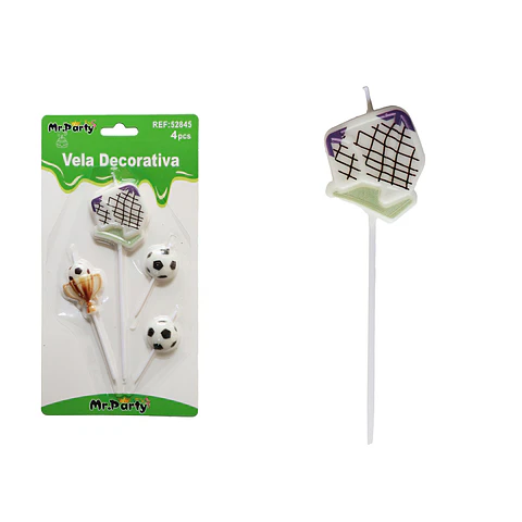 Vela de fútbol 16.5cm 4pcs