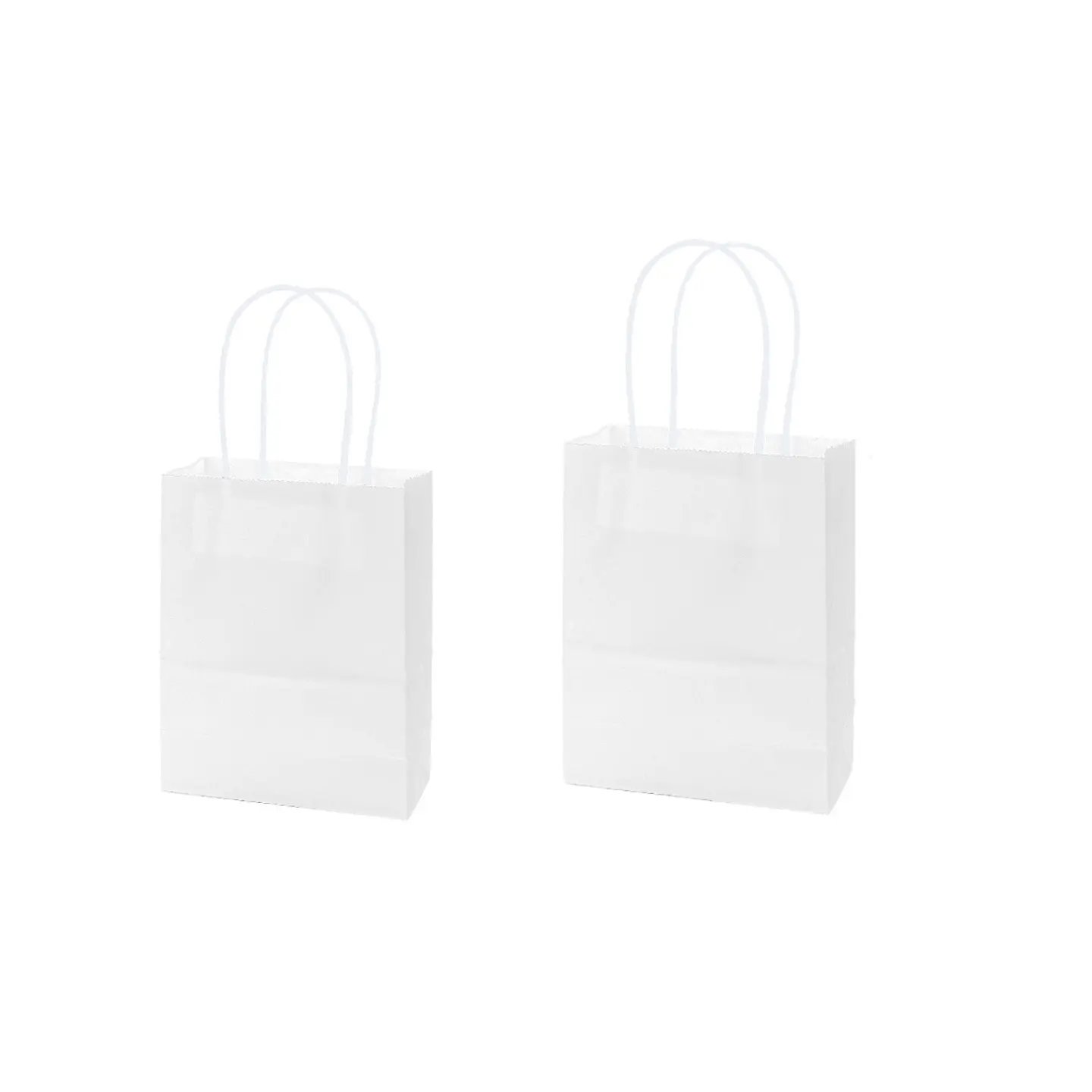 Bolsa de papel kraft mini blanco 12*15*6cm 12pcs 1