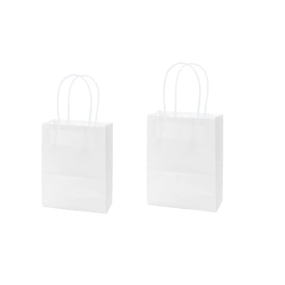 Bolsa de papel kraft mini blanco 12*15*6cm 12pcs 1