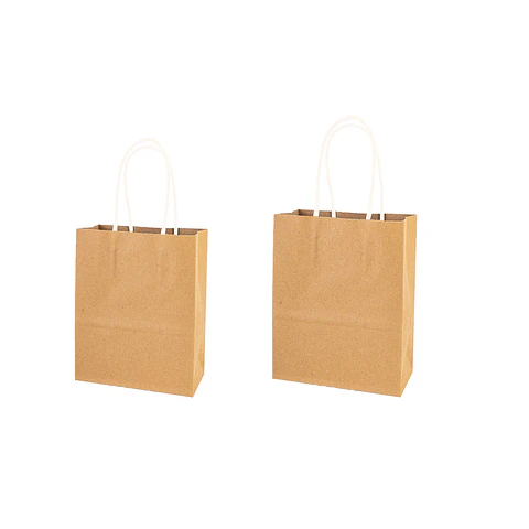 Bolsa de papel kraft mini color natural 12*15*6cm 12pcs