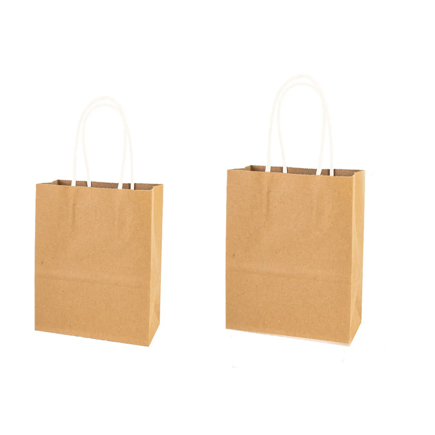 Bolsa de papel kraft mediana color natural 21*27*11cm 12pcs 1