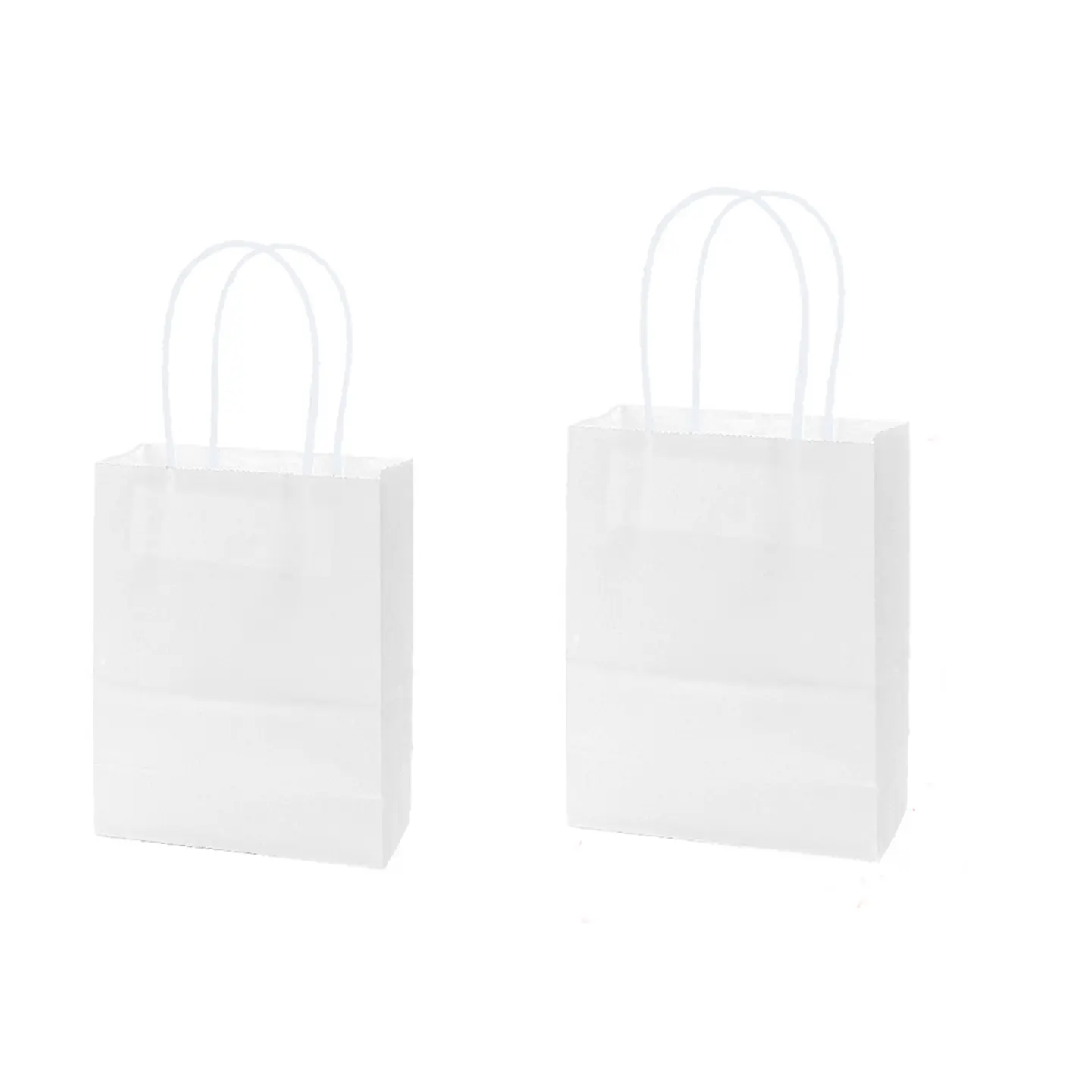 Bolsa de papel kraft mediana blanco 21*27*11cm 12pcs 1