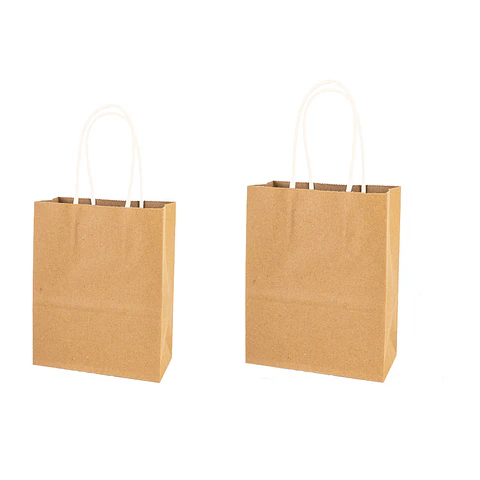 Bolsa de papel kraft grande color natural 26*33*12cm 12pcs