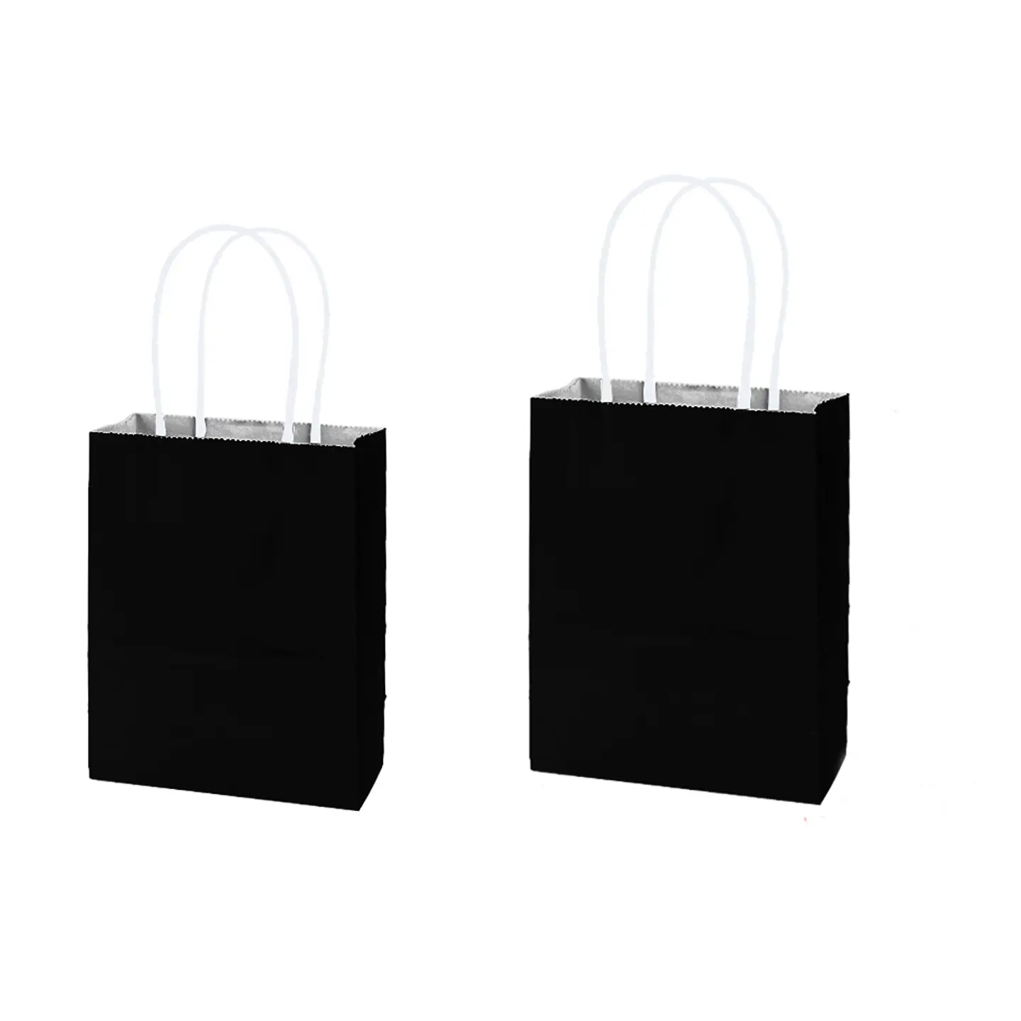 Bolsa de papel kraft grande negro 26*33*12cm 12pcs 1