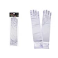 Guantes largos blancos de cotillón niño 32cm - Miniatura 1