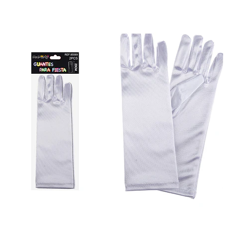 Guantes cortos blanco de cotillón niño 23cm