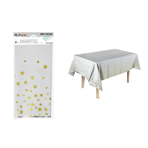 Mantel tornasol con estrella dorado 137*183cm