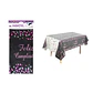 Mantel feliz cumpleaños fucsia con estrella y punto 137*183cm - Miniatura 1