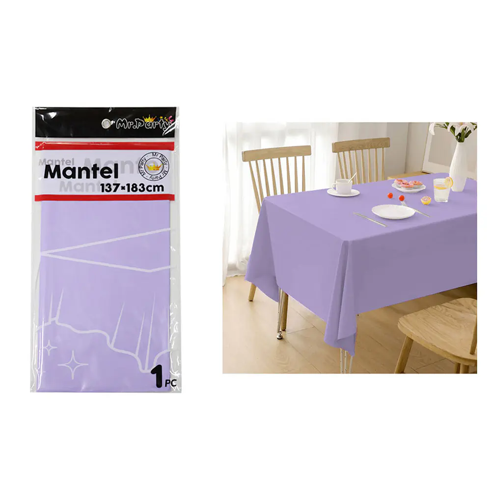 Mantel PE plástico lila 137*183cm