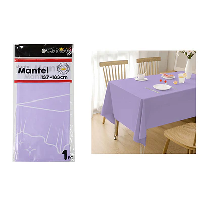 Mantel PE plástico lila 137*183cm