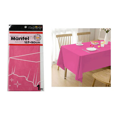 Mantel PE plástico fucsia 137*183cm