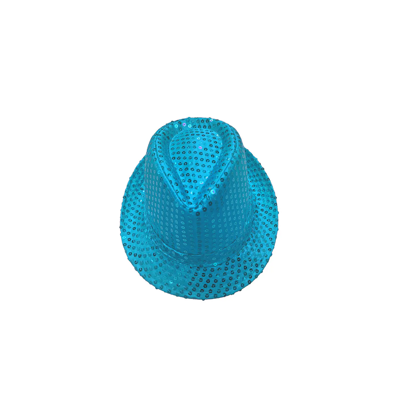 Sombrero lentejuelas azul cielo 2