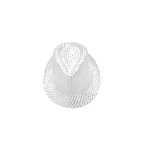 Sombrero lentejuelas blanco